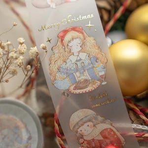 Sho Little Happiness Breites Mattes PET Klebeband Merry Merry Christmas Masking Tape Washi Tape Aus Taiwan Niedliche Journaling Materialien
