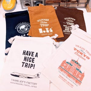 TRAVELER'S COMPANY Traveler's Factory Taccuino da viaggio Borse in cotone TN Accessori per diario Astucci per diario Mini piccole borse
