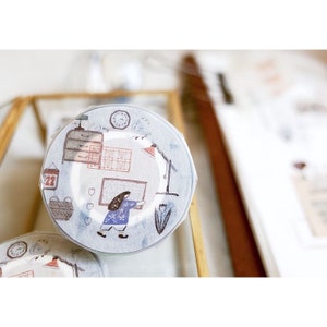 Misshoegg Breites Washi Tape Antik Shop Masking Tape Aus Taiwan Washi Tape Journaling Materialien Niedliche Illustrationen Collage