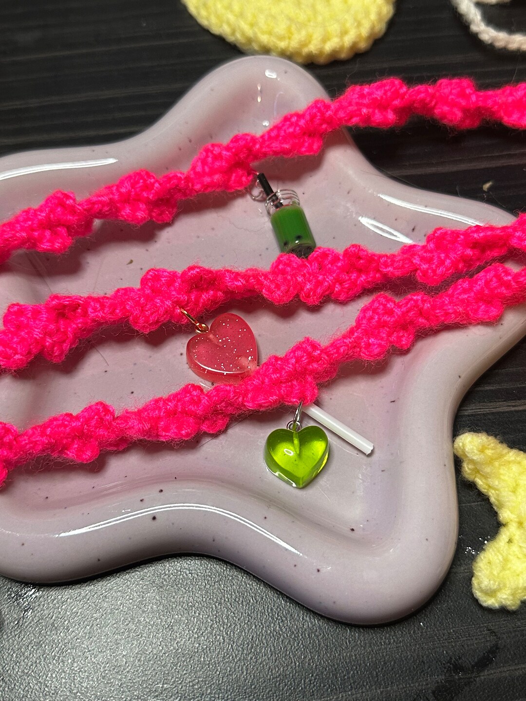 Hot Pink Shimmer Organza Heavy Mirror & Gotta Hand embroidered Choga Coord set with Cute Potli main image 1