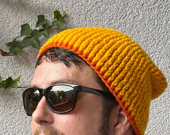 Classic Ribbed Crochet Beanie Pattern