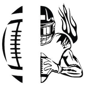 Personalized Football Player SVG: Custom Team Design (Digital Download)