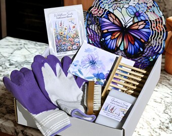 Butterfly housewarming gift outdoor and garden unique gift for women realtor closing gift stained glass butterfly plant lover accessory gift