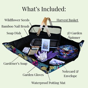 Large Harvest Basket Bamboo Metal Mesh Garden Container Outdoor Storage Solution Plant Lover Gift Box Her Gardening Enthusiast Housewarming Present Ideas Realtor Closing Gift Farmhouse Decor Natural Materials Vegetable Collection Organizer