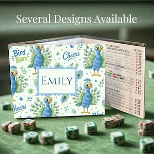 Personalized mahjong card holder gift idea for hostess custom card cover for mahjong board game accessory card sleeve birthday gift for her