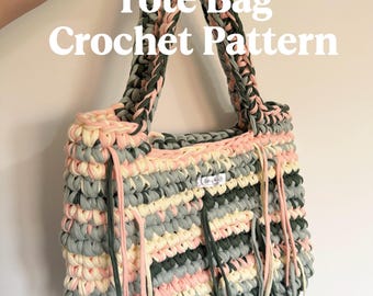 Crochet tote bag pattern - beginner friendly