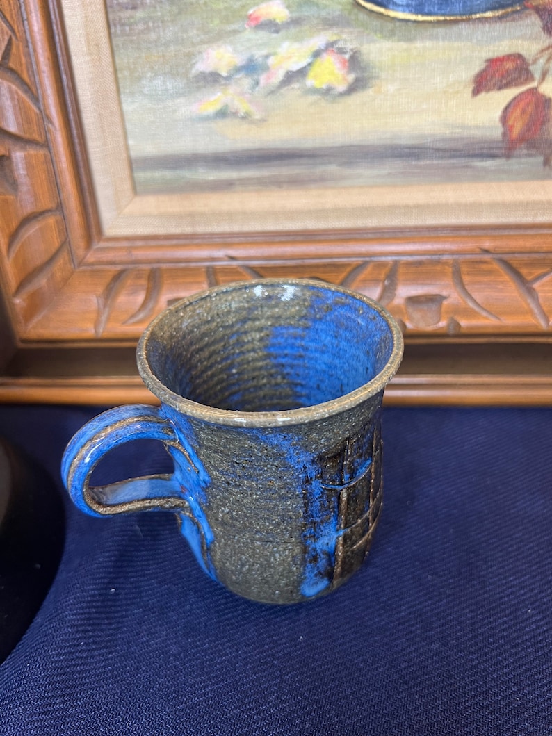 Hand Thrown, Ugly Mug, Pottery Mug image 1