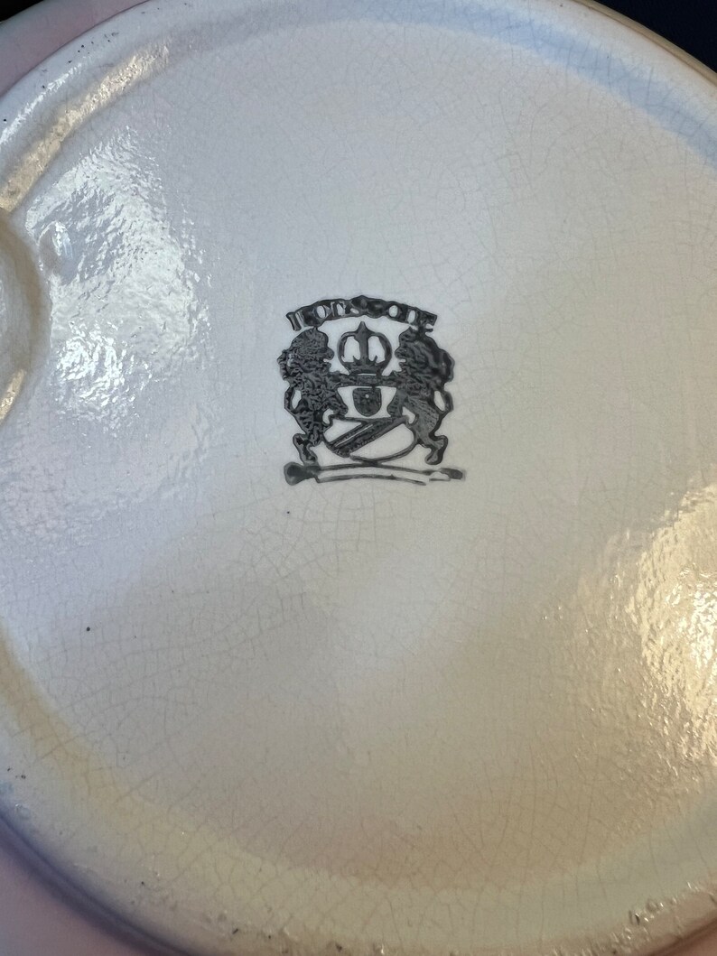 Vintage 1890 Ironstone England Water Pitcher & Wash Basin Bowl, With