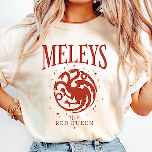 Meleys Dragon Shirt, Team Black Tee, The Red Queen