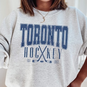 Vintage Toronto Hockey Sweatshirt | Toronto Ice Hockey Crewneck | Canadian Sports Fan | Maple Syrup Shirt | Canada Hockey Tee
