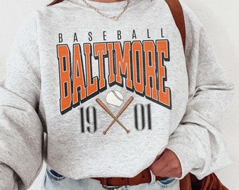 Vintage Baltimore Baseball Crewneck Sweatshirt, Trendy Baltimore Baseball Shirt, The O's Baseball T-Shirt