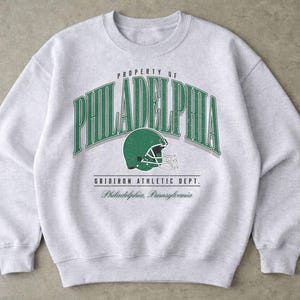 Retro Philadelphia Football Sweatshirt, Vintage Athletic Apparel, Unisex Football T-Shirt