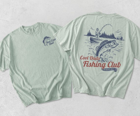 Fishing Dad Shirt, Reel Cool Dad T-Shirt, Fishing Gifts for Him, Vintage Graphic Tee