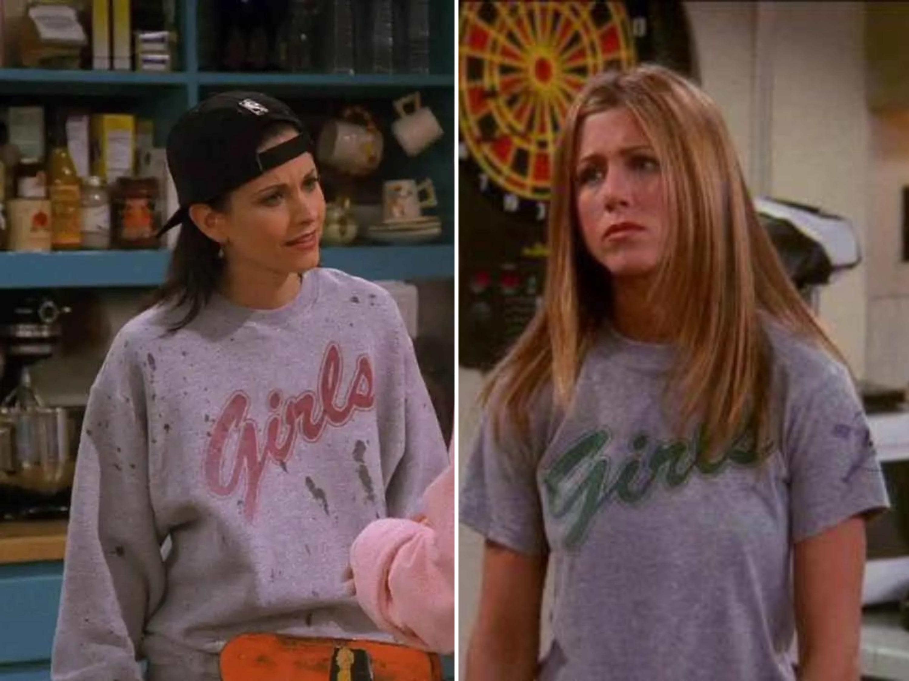 Girls Friends Sweatshirt | Rachel and Monica | 90s TV Show| TV 