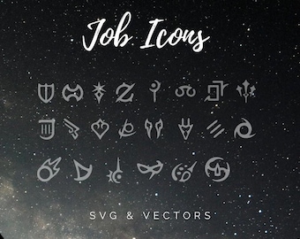 Iconos de trabajo de FFXIV - Archivo digital SVG y PNG