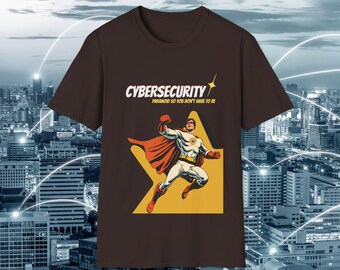 男性用スーパーヒーローシャツ サイバーセキュリティシャツ パラノイド 大人用 ユニセックス ウルトラソフトコットン ビンテージコミックシャツ サイバーセキュリティギフト コミックブックシャツ