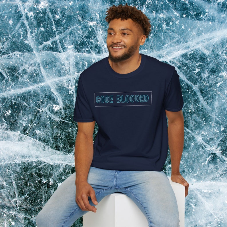 Code Blooded Computer Programmer shirt Adult shirt Unisex Ultrasoft Cotton shirt software engineer shirt Machine Learning gift code coding image 4