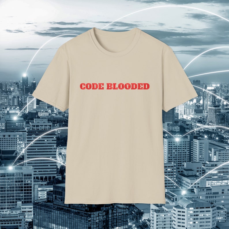 コード ブラッド シャツ | コンピュータ プログラマー シャツ | 大人用シャツ ユニセックス ウルトラソフト コットン シャツ | ソフトウェア エンジニア シャツ | プログラマーへのギフト 画像 4