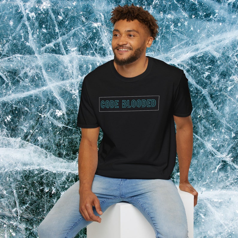 Code Blooded Computer Programmer shirt Adult shirt Unisex Ultrasoft Cotton shirt software engineer shirt Machine Learning gift code coding image 5