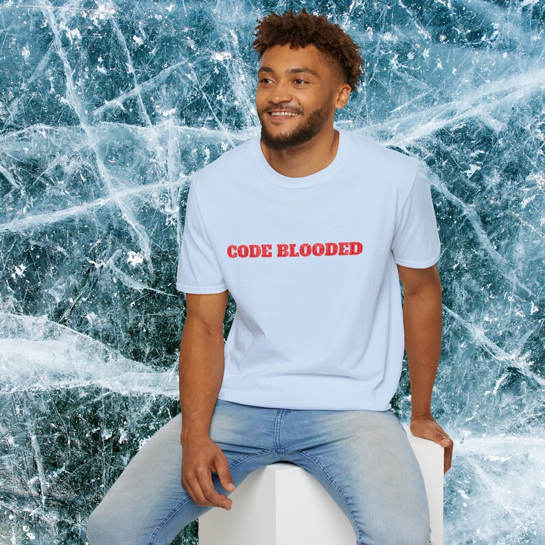 コード ブラッド シャツ | コンピュータ プログラマー シャツ | 大人用シャツ ユニセックス ウルトラソフト コットン シャツ | ソフトウェア エンジニア シャツ | プログラマーへのギフト 画像 6