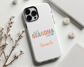 Personalized Floral Grandma Phone Case: Custom iPhone, Galaxy, Pixel
