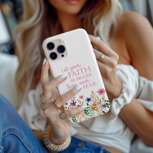 Floral christian phone case for iPhone 13, 14, 11 Pro, Samsung Galaxy S23, S22, Pixel 7, Tough Cases, Bible Verses, Christian Gift, Mom gift