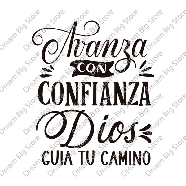 Frase cristiana PNG, descarga digital, Dios guia tu vida, Dios amor,mensajes cristianos,png cristianos, diseño digital, sublimacion camiseta