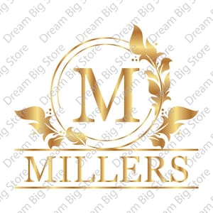 Family monogram svg, custom last name sign svg, custom family name monogram svg, Wall Decor Cut File Cricut, Silhouette housewarming Pdf Png