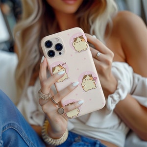 Kawaii phone case for iPhone 13, 14,Pro Max, Samsung Galaxy S23, S22, Pixel 7, Tough Cases, Women Gift, Gift for her, Cute kawaii phone case