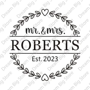 Family Name Sign, custom last name sign svg, custom family name monogram svg. Cut File Cricut, Silhouette, Pdf Png Dxf, Family Gift png