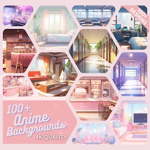 100 Anime Vtuber Background Lofi & Anime Stream Background Virtual Background Twitch Background Zoom Background VTuber Assets Stream Overlay