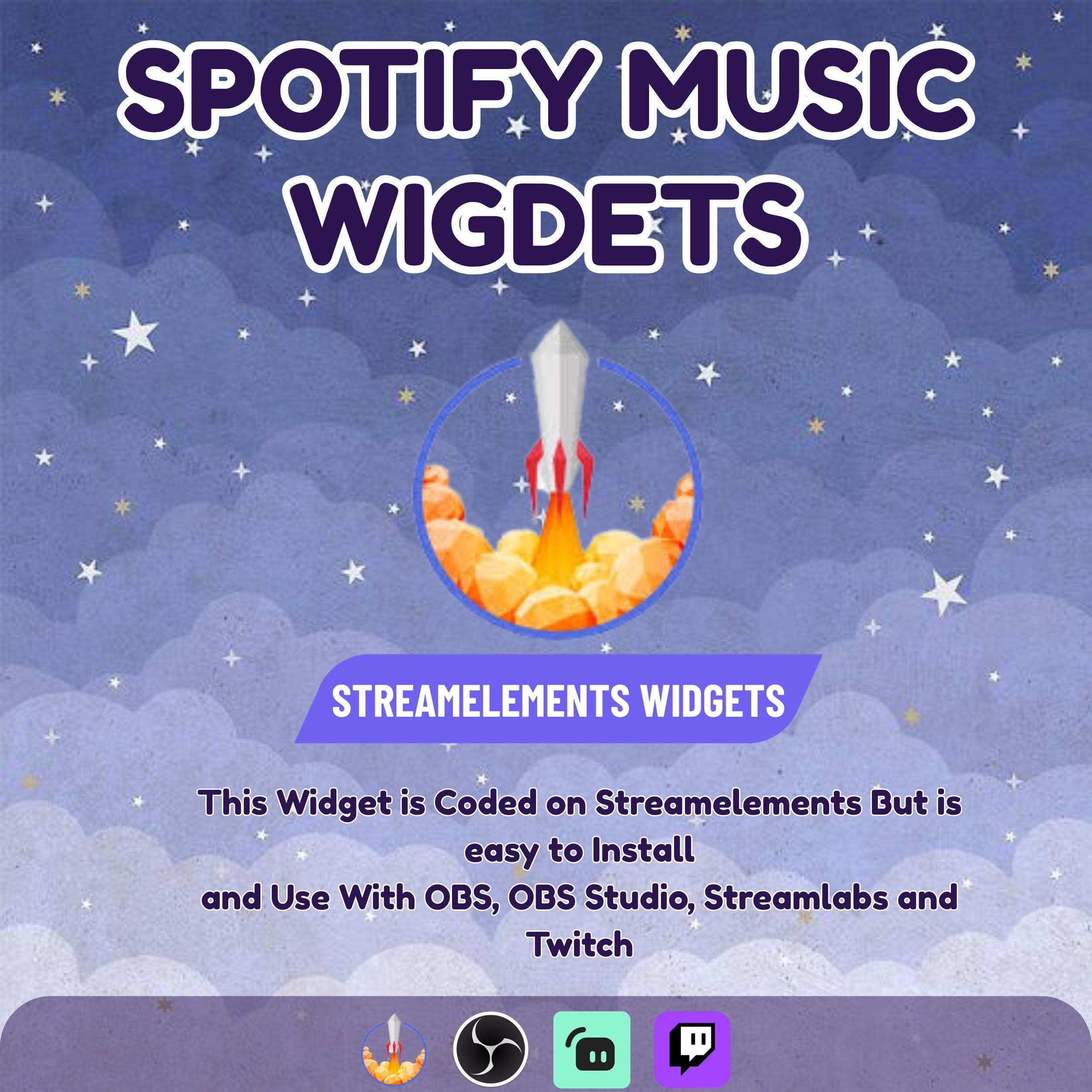 Customizable Spotify Music Widget: Stream Overlay (digital Download) - Etsy