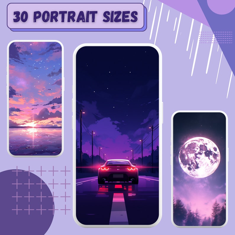 Purple 30x Wallpapers Vtuber Background Kawaii Desktop Wallpapers ...