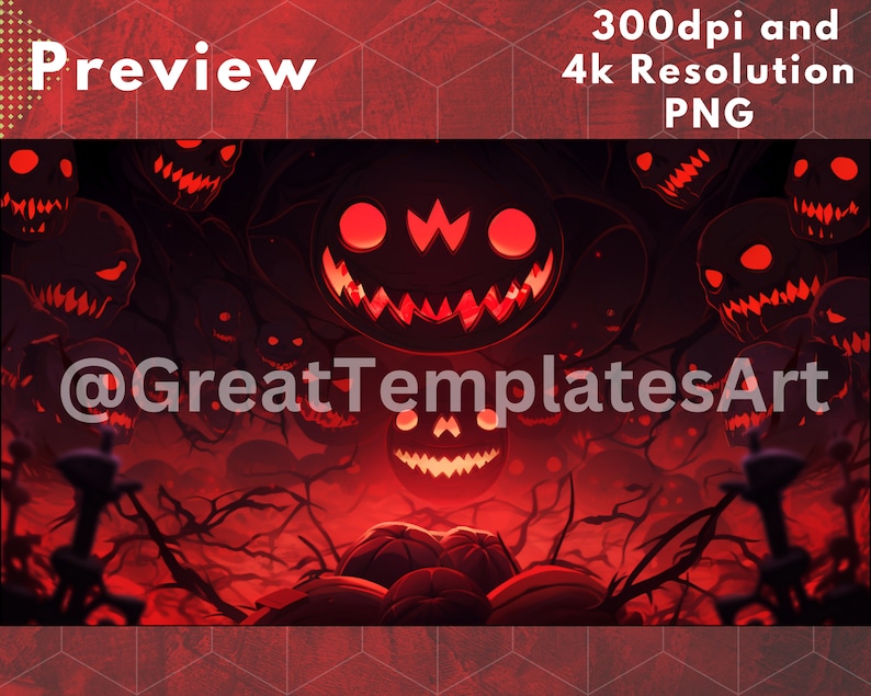 Streamer Backgrounds – 50x Spooky Halloween Virtual Backgrounds for ...
