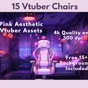 15x VTuber Stream Package VTuber Background VTuber Gaming Chair Animated Background VTuber Asset VTuber Assets Twitch package Asset Bundle