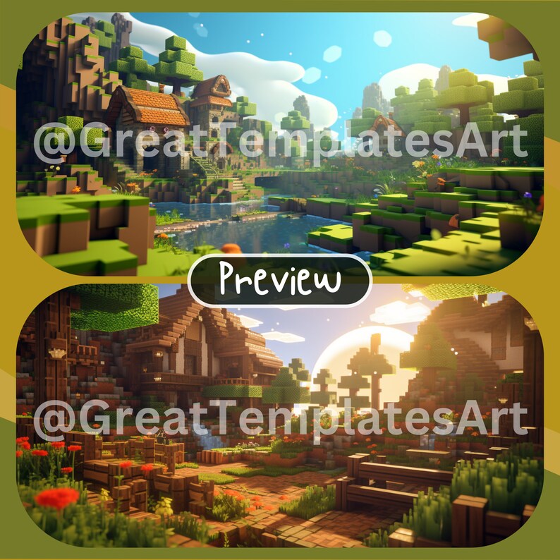 Twitch Background Minecraft Theme Vtuber Background for Twitch Stream