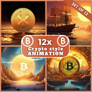Crypto Animated Background, Twitch Streaming Background, Assets VTuber Background, Twitch Gamer Background, Animated backgrounds