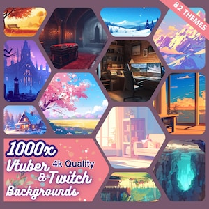 1000+ Vtuber Background - Anime Background stream package for Twitch Stream Overlay - Background For Wallpaper,  Twitch wallpaper