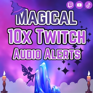 10x Magical Twitch Sound Alerts - Music Alerts Sound Alerts Effects - Twitch Sound , Notification Sound , Transition Sound