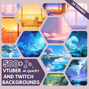 500+ Stream Background - Anime Background Vtuber Background for Twitch/YouTube Stream Overlay - Streaming Assets , Twitch Background