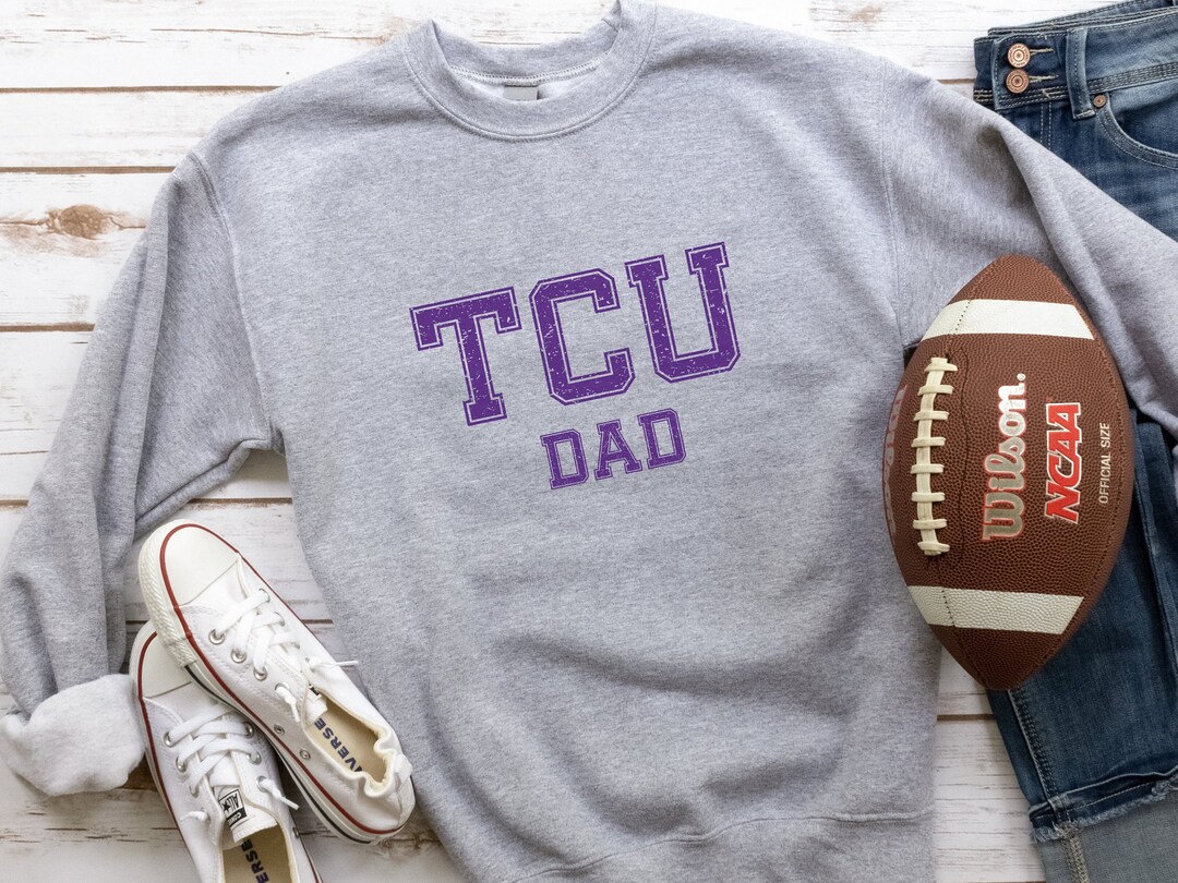 Texas Christian University Dad Sweatshirt TCU Horned Frogs Etsy