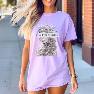 God Save the Queen TS Unisex Comfort Colors Shirt TS Tshirt Eras tour Swift Reputation tee Gift for Her Lover Tee