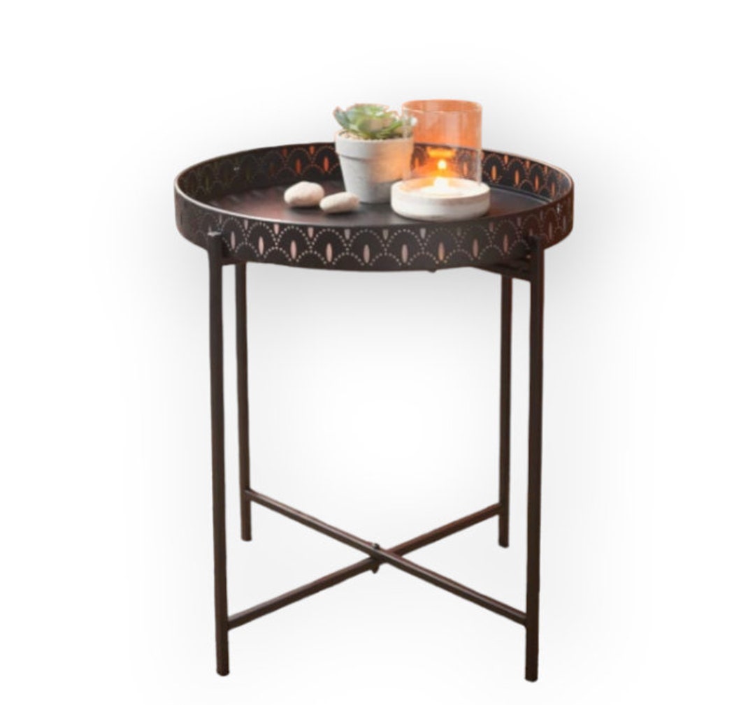 Black Tray Table Coffee Table Living Room Side Small Table Etsy UK