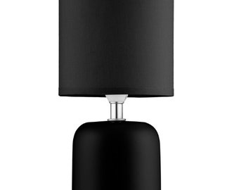 Black table lamp simply black mini table lamp for bedside and living room