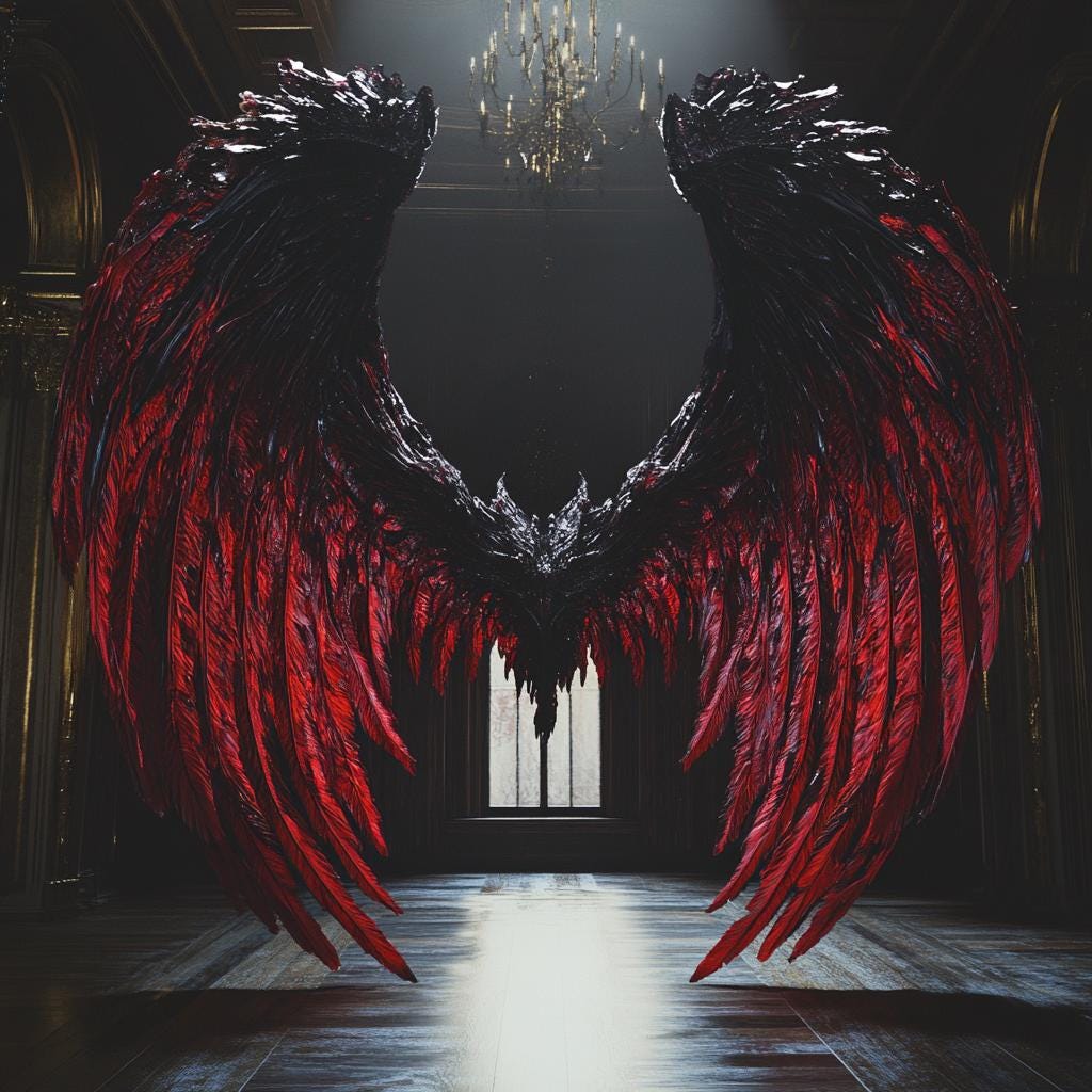 Dark Angel Wings Backdrop - Etsy