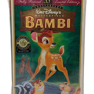 Bambi 55th Anniversary vhs. Collectible Vintage