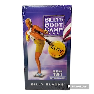 Billy Blanks Billy&#39;s Boot Camp Mission Two Elite Vhs New Sealed 2006 Gaiam 45min. Collectible. Fast shipping.