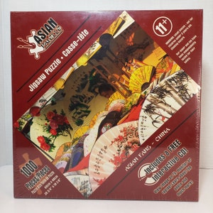 Puzzle Asian Fans China 1000 Pieces New Sealed Asian Palette with Interactive CD. 2007. Fast shipping with tracking. Thank you.
