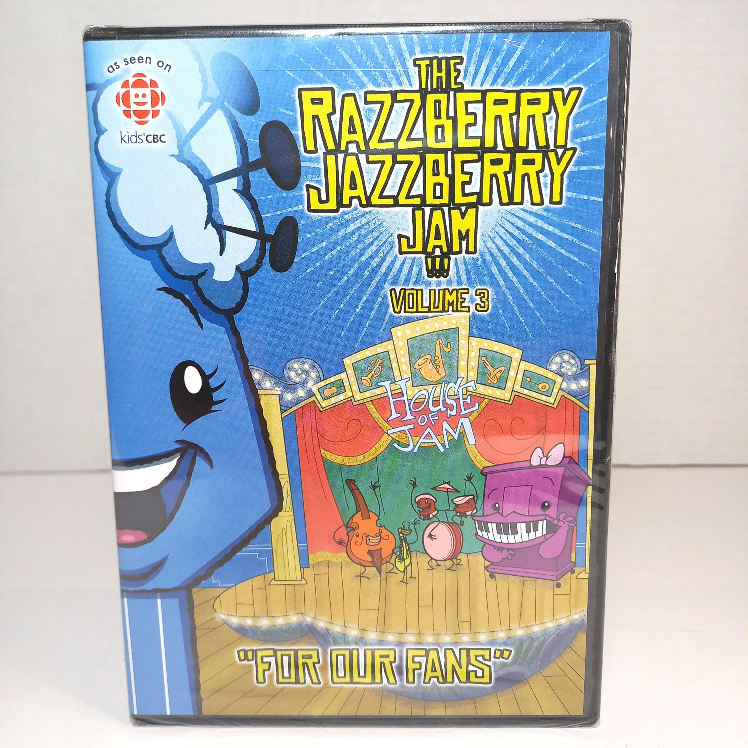 Razzberry Jazzbery Jam Volume 3 (DVD) New Sealed. Rare Kids Music
