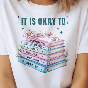 Bloemenboek, geestelijke gezondheid wees jezelf png, geestelijke gezondheid zaak png ontwerpshirt, motivatie gezegde sublimatie downloaden